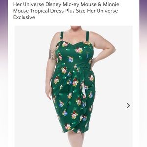 Her universe size to Mickey Mouse plus size